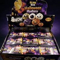 Jouet amusant à pincer pour Halloween : Grande citrouille fantôme - Ensemble anti-stress en gelée