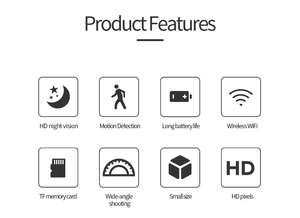 Caméras vidéo sportives A9 en promotion, caméra de vision nocturne 1080p, caméra de sécurité domestique CCTV, caméra Wifi, application de contrôle à distance, intérieur/extérieur - Product Image 4