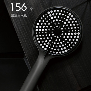 Round Silicone <b>Shower</b> Head 264 Holes Pressurized Rain Spray Modern Design Adult <b>Bath</b> <b>Set</b> - Product Image 2