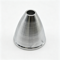 Réflecteur LED CNC à lampe unique, haute performance thermique, pièces en alliage d'aluminium, traitement sur échantillons