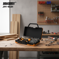 Kit d'outils de réparation complet et durable en acier au chrome-vanadium, portable, à commande manuelle, avec mallette rigide pour l'entretien domestique et l'entretien des ordinateurs portables