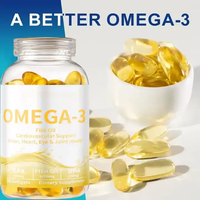 Capsules d'huile de poisson végétaliennes chinoises Oméga-3 6 9 EPA DHA, supplément Oméga-3 500mg 1000mg, vente en gros, capsules d'huile de poisson Oméga-3 Halal