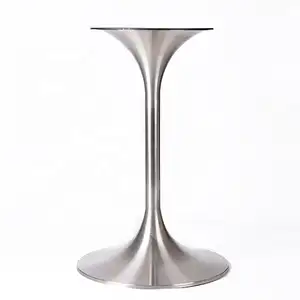 Vente en gros sur mesure Pied de meuble sur pied réglable en acier inoxydable en fonte Base de table en métal pour café et salle à manger pour bar