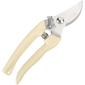 Rama Pruning Shears Stainless Steel Bypass Pruner Ivory White Handle Gardening Tool - Product Image 1