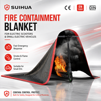 Couverture de protection anti-feu pour trottinette électrique 4*5m, en fibre de verre enduite de silicone, pour la sécurité des parkings et des zones de recharge
