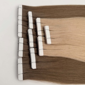 Extensiones de Cabello Adhesivas Europeas al por Mayor, Cabello Rubio Europeo Ombre de Doble Cara, Extensiones de Cabello Adhesivas 100% Cabello Humano - Product Image 2