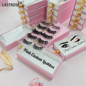 กล่องขนตาปลอมหรูหรา3D กล่องบรรจุภัณฑ์ขนตาปลอมมิงค์แบบติดฉลากได้เอง - Product Image 5