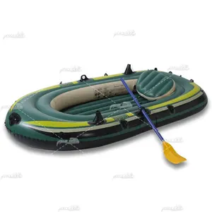 BS-bd200 Catamaran Pontoon Inflatable Fishing Banana Rigid Rib House Boat With Engine Motor Tent Lldpe