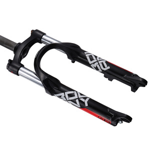 Horquilla Delantera para Bicicleta de 20 Pulgadas, 28.6mm, con Resorte Helicoidal, Amortiguador, Eje QR, Rojo - Product Image 3