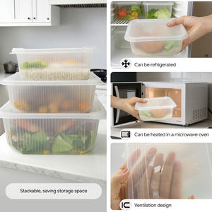 Boîte de conservation alimentaire en plastique PP jetable personnalisée, micro-ondable, pour viande congelée, riz, déjeuner, avec couvercle - Product Image 2
