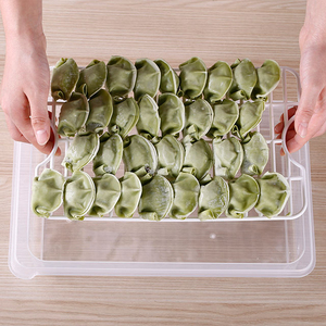 34*22.5*5cm Dumpling Packaging <b>Box</b> Kitchen <b>Storage</b> <b>Box</b> <b>With</b> Airtight <b>Lid</b> - Product Image 3
