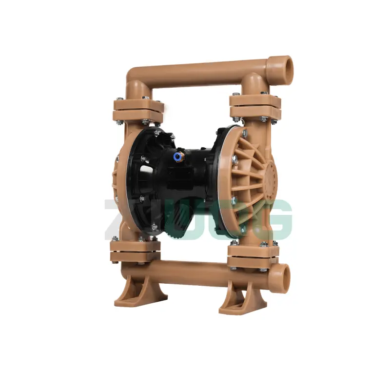 ZJWOG QBY-K40 China Mini Air Operated Chemical Dedicated Infusion Fluoroplastics Pneumatic Pumps Diaphragm Water Pump