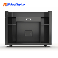 Écran LED portable pliable multi-panneaux GOB P2.5 P2 P1.86 sur roulettes pour pub, menu interactif de boissons, vitrine