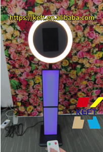 Xách tay <span class=keywords><strong>LED</strong></span> vòng ánh sáng Roamer chuyển vùng <span class=keywords><strong>photobooth</strong></span> iPad Photo Booth Shell selfie đứng máy <span class=keywords><strong>kiosk</strong></span> với trường hợp chuyến bay Đảng - Product Image 5