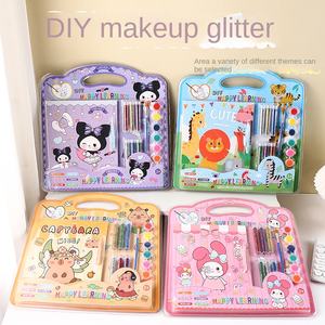 Set <span class=keywords><strong>de</strong></span> Maquillaje con Purpurina para Colorear con Pintura Gouache, Diseño 3D Pintado a Mano del Grupo <span class=keywords><strong>de</strong></span> KPOP Witch Hunting, para Todas las Edades - Product Image 2