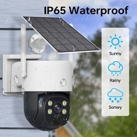 16-Kanal-Funksystem mit Solarstrom 3W 7500mA Akku WLAN Kamera 16-Kanal NVR Kit PTZ-Kamera CCTV-System