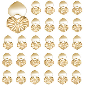 Pendientes de tuerca de aleación de cobre con forma de corazón para tapones para los oídos, accesorio de moda unisex, otoño 2024 - Product Image 2