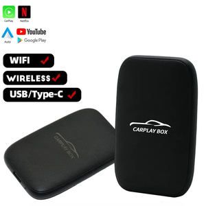 กล่องไอน้ำแอนดรอยด์อัจฉริยะขนาดเล็กกล่องนึ่งแอนดรอยด์ YouTube Netflix ในรถยนต์เล่นแอนดรอยด์อัตโนมัติไร้สายสำหรับกล่อง CarPlay Ai BOX - Product Image 1