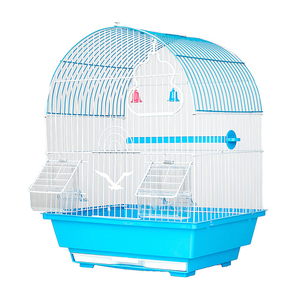 Nouvelle Cage à Oiseaux en Métal Bleue Style Canari pour Petits Oiseaux, Nid et Cage d'Élevage pour Petits Animaux - Product Image 5