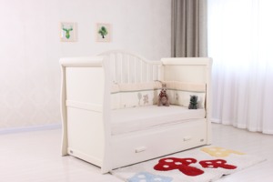 Legno massello Moden culle bambino bambini mobili letto <span class=keywords><strong>con</strong></span> cassetto - Product Image 2