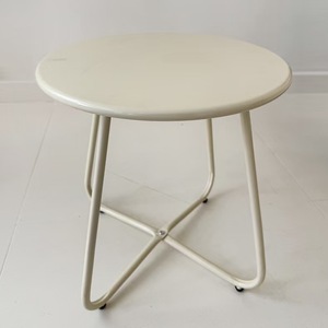 Table d'appoint minimaliste en <span class=keywords><strong>fer</strong></span> <span class=keywords><strong>forgé</strong></span> pour chambres d'hôtes, table basse ronde pour <span class=keywords><strong>salon</strong></span>, mini table à café - Product Image 2