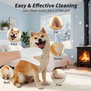 Vente en gros usine Nouveauté : Lingettes nettoyantes pour les yeux des animaux, naturelles, biologiques, écologiques et douces, pour l'élimination des taches de larmes, pour chiens et chats, soin du visage - Product Image 4