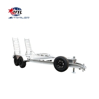 Remorque pour mini-excavatrice 4,5T, remorque automobile, remorque en aluminium pour mini-excavatrice à vendre