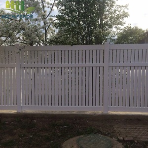 Белый виниловый ПВХ забор 6*8 футов полузакрытое ограждение для наружного сада экологичный пластиковый забор - Product Image 5