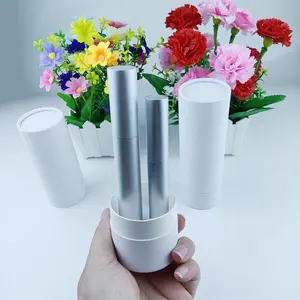 Whosale White Round Kraft Biodegradable Cardboard Lash Tube Paper Packaging Luxury Eyelash Tube Paper Tube Packaging