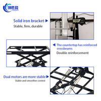 Plateforme élévatrice électrique à ciseaux double moteur KUNSHENGLONG KSL-750-DD 750x550mm, double couche, capacité 350kg, petit élévateur, Chine