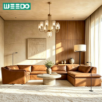 Ensemble de canapés modulaires en forme de L au design moderne, canapé d'intérieur, structure en bois massif, respectueux de l'environnement, pour salon, villa
