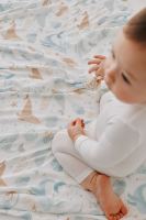 Ventes en gros de berceaux pour bébés en mousseline de bambou biologique et de couvertures pour bébés respirantes, anti-bactériennes, imprimées d'animaux mignons, pour toutes les saisons