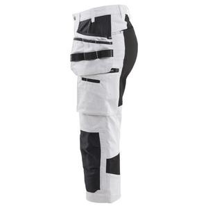 BLAKLADER - 710913101099C38 Pantalon Pirate Femme Peintre avec stretch Blanc/Noir-PANTALON DE TRAVAIL EAN 7330509921128 - Product Image 4