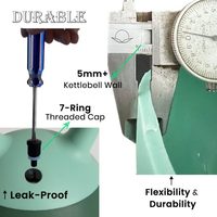 Kettlebell souple réglable de 10 kg, 16 kg, 20 kg, avec poignée creuse pour l'eau et la sable, pour entraînement individuel, vente en gros