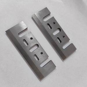 Nuevo cortador de cepilladora eléctrica de 6mm 82*29*3 hoja cepilladora de carburo con incrustaciones cuchillo de cepillado de <span class=keywords><strong>madera</strong></span> TCT y acero para cepilladora eléctrica - Product Image 4