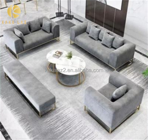 Sofá de espera Premium moderno de alta calidad en salón de belleza - Product Image 1