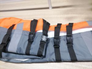 Equipo de protección personal Seguridad Forester Delantal Estilo Naranja Protector Chaps-Pantalones de <span class=keywords><strong>motosierra</strong></span> negros resistentes - Product Image 3