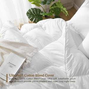 Couette en <span class=keywords><strong>duvet</strong></span> de luxe King Feathers Insert de couette moelleux pour hôtel avec liens 750 Puissance de remplissage Poids moyen pour toutes les saisons - Product Image 3