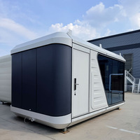 Maison capsule spatiale modulaire moderne, préfabriquée en acier, portable, étanche, pour hôtel, gîte, camping, bureau