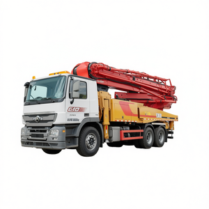Camion pompe à béton G10, masse totale 35000 kg, avec flèche rouge pour travaux de construction - Product Image 2