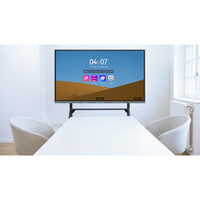 Универсальная интерактивная доска 55-98 дюймов 4K LCD с 20 точками касания, Android/Windows, для офисных совещаний - OEM