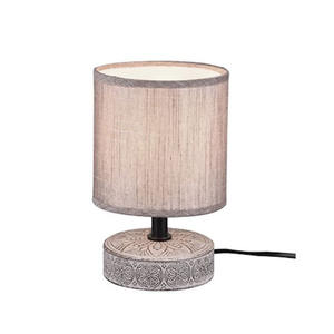 Lampe de table en céramique 1xe14, ip20, couleur marron, idéale pour la décoration intérieure et l'ambiance. - Product Image 1