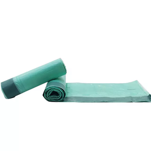 Bolsas de basura biodegradables de gran oferta de CFC con cordón de desgarro gratis Material de almidón de maíz PE suministro de fábrica para uso doméstico - Product Image 3