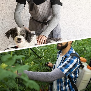 Factory Direct Customizable Level 5 HPPE Cut Resistant Kitchen Work Safety Gloves Durable Anti-Slip <b>Arm</b> <b>Sleeves</b> Washable <b>Arm</b> - Product Image 4