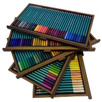 Crayons de couleur personnalisés jusqu'à 360 couleurs, à base de cire et à cœur souple aquarelle, ensemble de crayons à dessin pour artistes professionnels