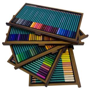 Crayons de couleur personnalisés jusqu'à 360 couleurs, à base de <span class=keywords><strong>cire</strong></span> et à cœur souple aquarelle, ensemble de crayons à dessin pour artistes professionnels - Product Image 2