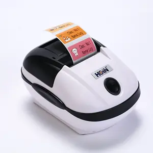 Hoin popular hot sale USB bluetooth Mini Photo 56mm Thermal Label barcode printer with free application