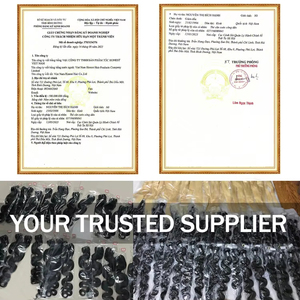มัดผมชาวเวียดนามมัดผมมนุษย์แบบมัดผมเป็นมัดตรงจากเวียดนามแบบสองชั้น - Product Image 6
