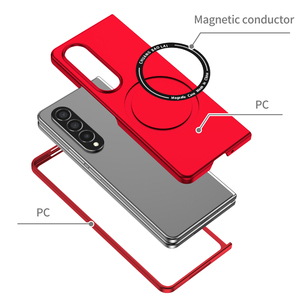 Funda de teléfono móvil plegable con anillo magnético de carga inalámbrica, carcasa plegable para Samsung <span class=keywords><strong>Galaxy</strong></span> Z, 4 TPU, Color caramelo, nueva moda - Product Image 5