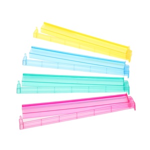 Règle de Mahjong en acrylique avec carte de code et design transparent quadricolore - Product Image 2